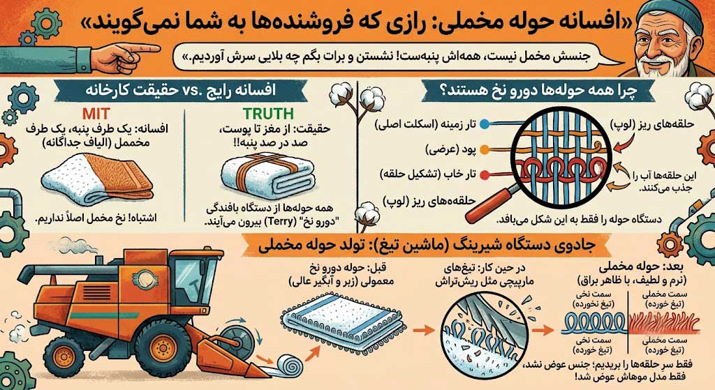 جادوی دستگاه تیغ&zwnj;زنی: تولد حوله مخملی